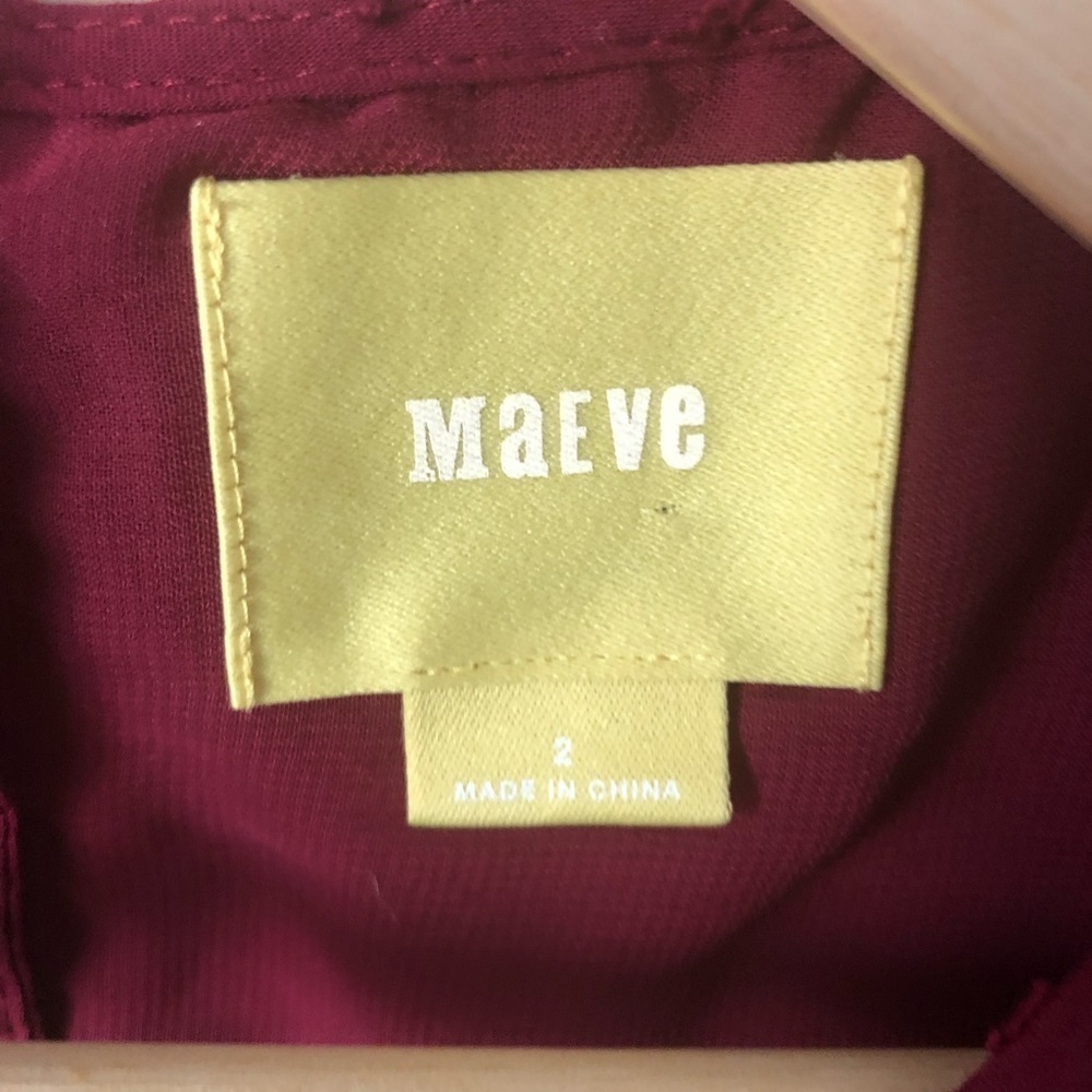 Anthropologie Maeve scallop Hem Swiss dot top - Picture 3 of 8